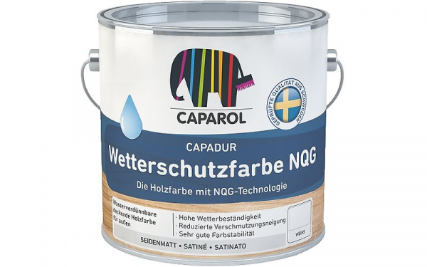 Capadur Wetterschutzfarbe NQG – Vopsea pentru lemn și tablă zincată la exterior, 0.7 l – RAL 8017 Schokolandenbraun
