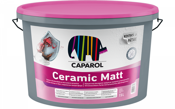 Caparol Ceramic Matt – Vopsea ultralavabilă cu microsfere ceramice 2,5 lt