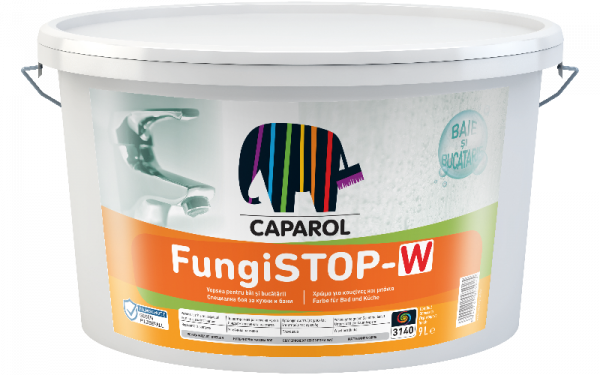 FungiSTOP-W Ag – Vopsea cu protecție la mucegai, 2.5 l Alb