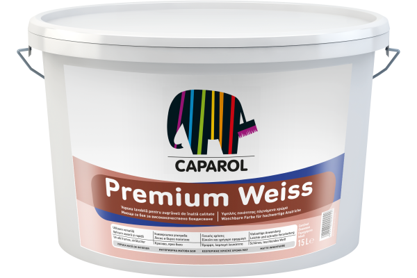 Premium Weiss – Vopsea albă interior, 2,5 l