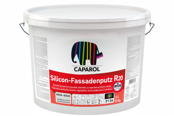 Silicon-Fassadenputz R20 – Tencuială decorativă – structură zgâriată, granulă de 2,0 mm, 3D-System PLUS PALAZZO 55