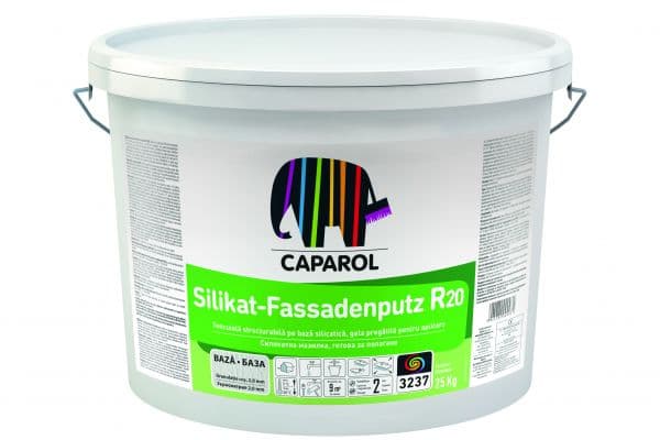 Silikat-Fassadenputz R20 – Tencuială decorativă – structură zgâriată, granulă de 2,0 mm, 3D-System PLUS SIENA 30