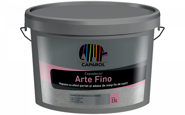 Arte Fino – Vopsea decorativa pentru interior cu efect metalizat si adaos de nisip fin de cuart 1,25lt – Melisse 40