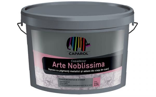 Arte Noblissima – Vopsea decorativă pentru interior cu efect metalizat și adaos de nisip de cuarț, 1.25 l – 3D-SYSTEM VENATO 45