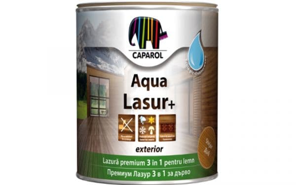AquaLasur+ – Lazură universală acrilică pentru lemn la exterior, 0.75 l abanos